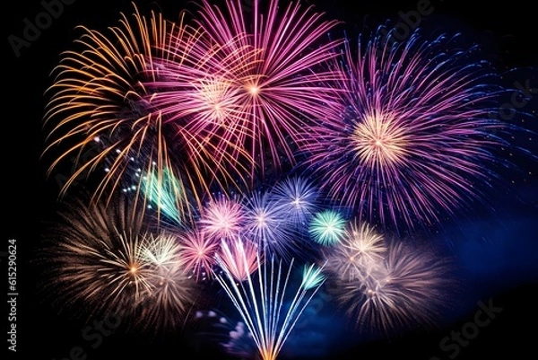 Fototapeta 花火　with generative ai
