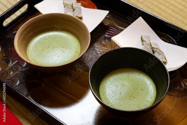 Obraz 抹茶とお茶菓子