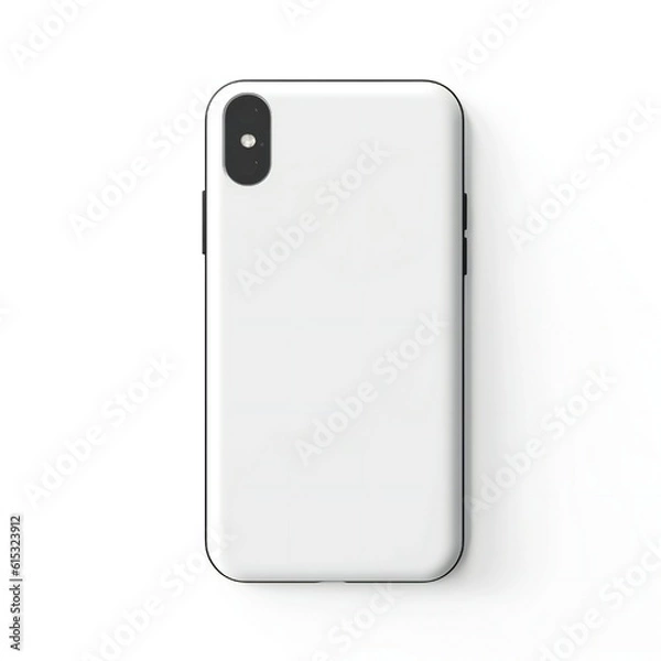 Obraz Blank phone cover mockup template Generative AI 