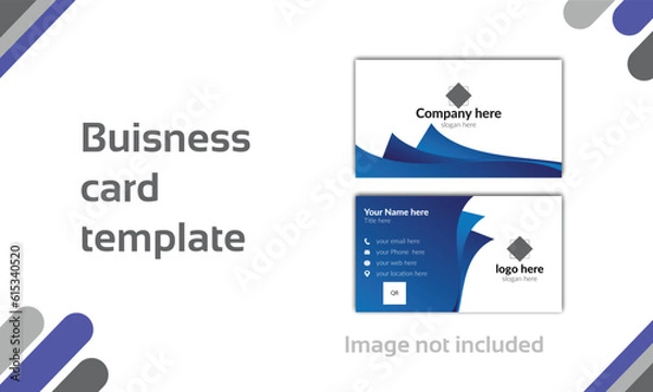 Fototapeta creative unique minimal business visiting card design templet