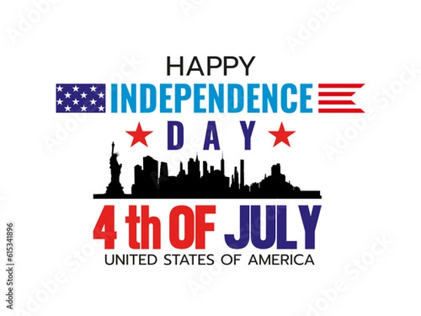 Obraz The Fourth of July is the birth of America. It is the day celebrate Independence Day. happy holiday