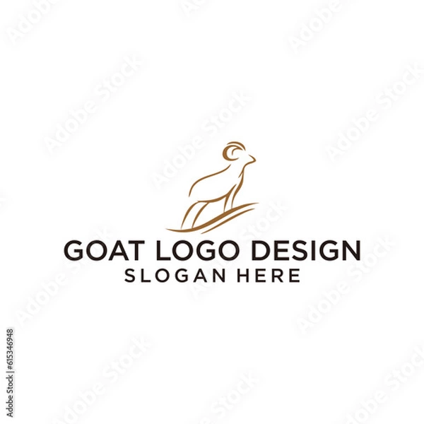 Obraz goat logo design