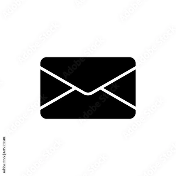 Obraz High resolution glyph e-mail icon, they can be easily edited and easily embedded in your project.