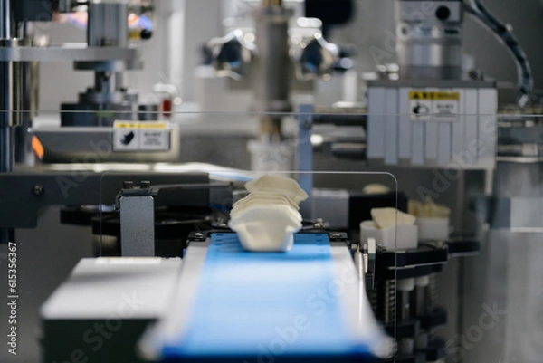 Fototapeta machine in factory,production line industry