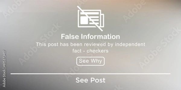 Obraz False Information or Fake news background