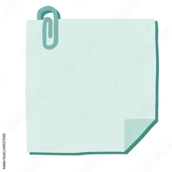 Obraz green note pad