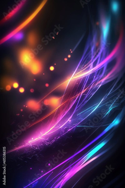 Fototapeta Color light trail background material