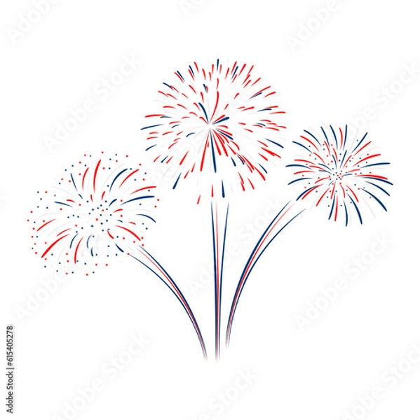 Obraz fireworks illustration