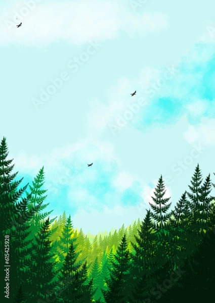 Obraz tree on the sky