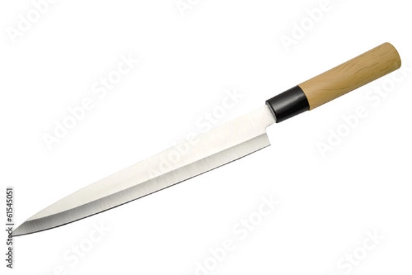 Obraz Kitchen knife isolated on white 