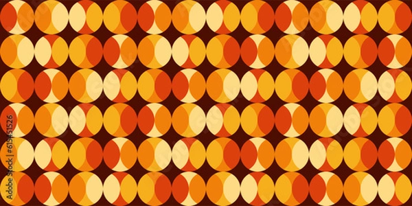 Obraz Autumn geometric background. Seamless geometric pattern.