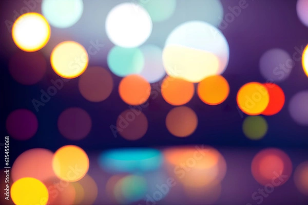 Fototapeta abstract background with bokeh lights