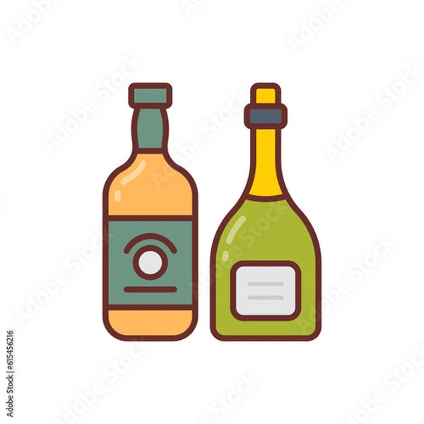 Obraz Liquor icon in vector. Illustration