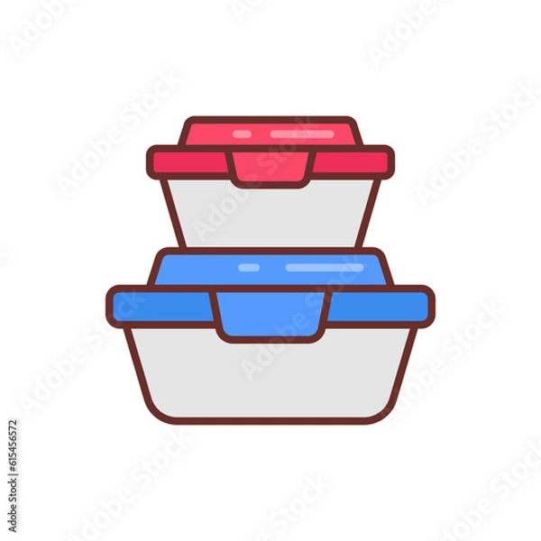 Fototapeta Food Container icon in vector. Illustration