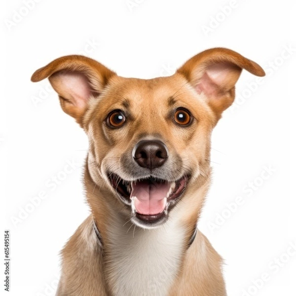 Obraz Dog on White Background generative AI