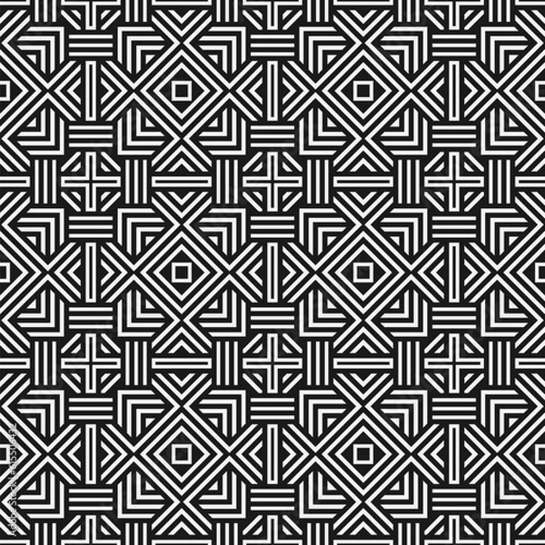 Fototapeta Abstract seamless pattern with geometric shapes.