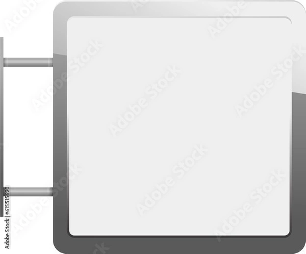 Fototapeta Blank city lightbox template. Blank billboard and outdoor advertisement template isolated. Design element in vector.