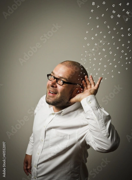 Obraz Curious. Information concept.