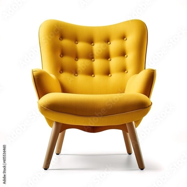 Fototapeta armchair isolated on white