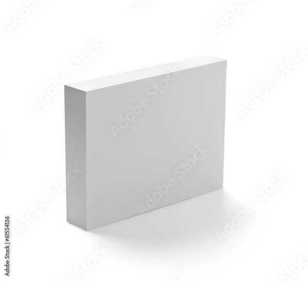 Fototapeta white box container template blank package