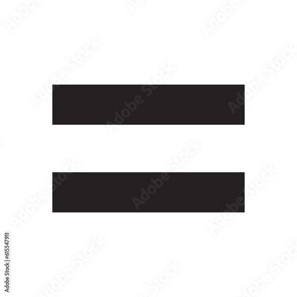 Fototapeta equal sign icon