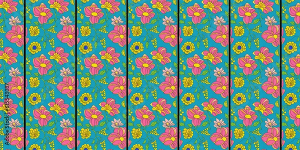 Obraz Seamless pattern with flowers