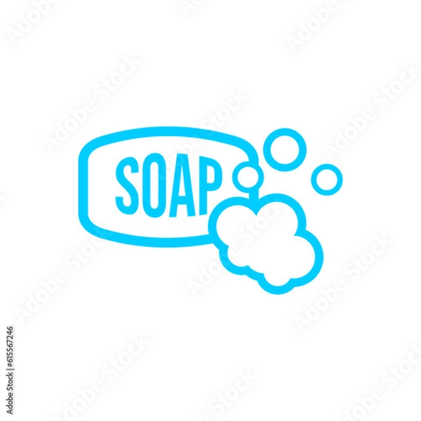 Fototapeta soap icon