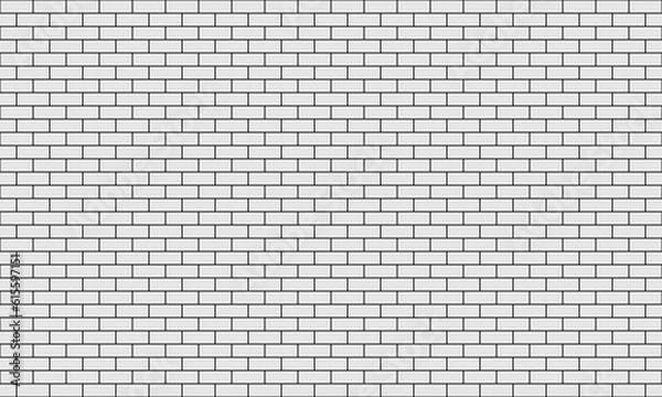 Obraz white brick wall