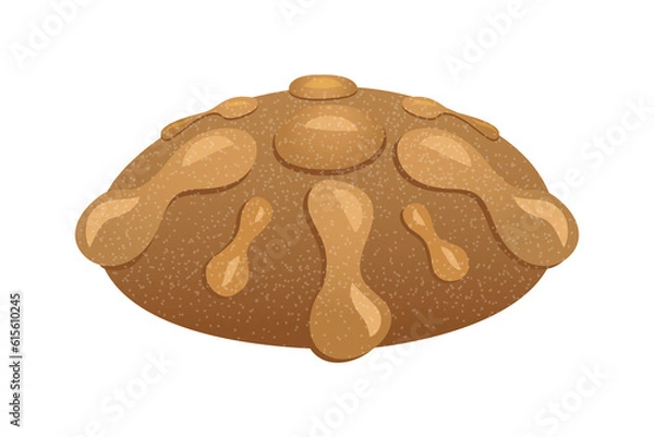 Obraz Ilustración de pan de muerto con transparencia. Tradición de México, día de muertos.
