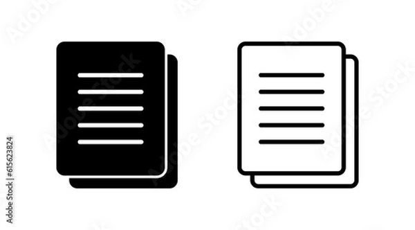 Fototapeta Document icon vector. Paper icon. File Icon