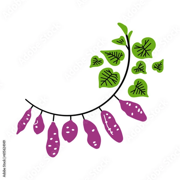 Fototapeta さつまいものフレーム（カラー）