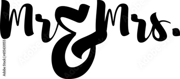 Obraz hand written mr and mrs