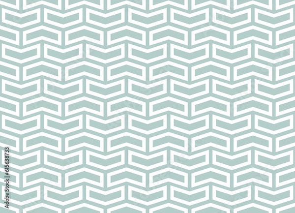 Fototapeta Geometric pattern with light blue and white . Geometric modern ornament. Seamless abstract background