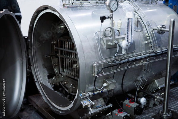 Obraz Autoclave Batch Retort Sterilization in Food Industry.