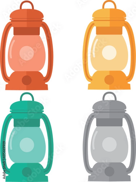 Obraz ランプ　イラスト素材　ベクター