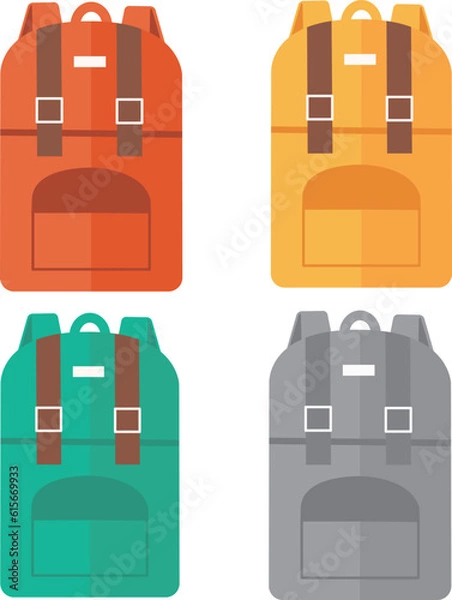 Obraz リュック　イラスト素材ベクター
