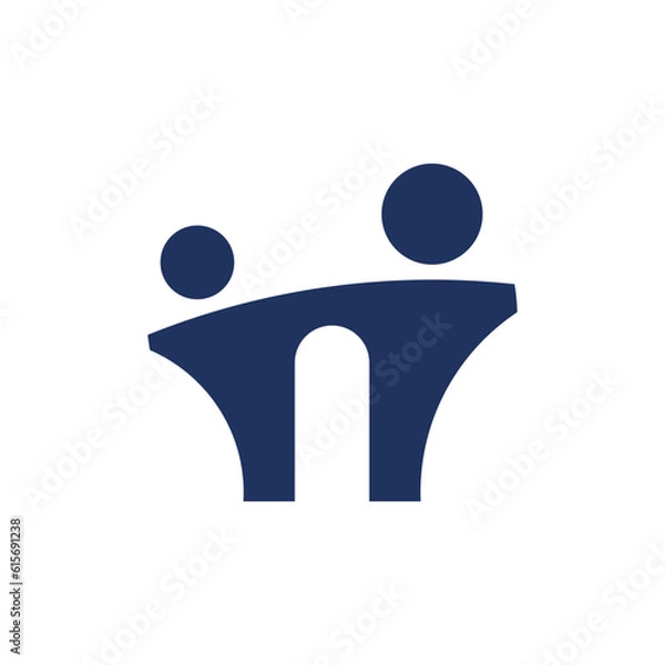 Obraz Bridge people logo