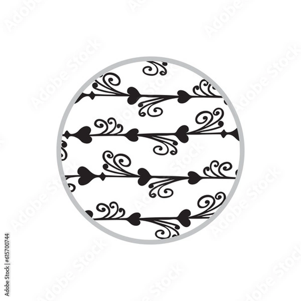 Fototapeta Abstract geometric pattern with small and large rhombuses. Design element for web banners, posters, cards, wallpapers, backdrops, panels Black and white color Vector illustration