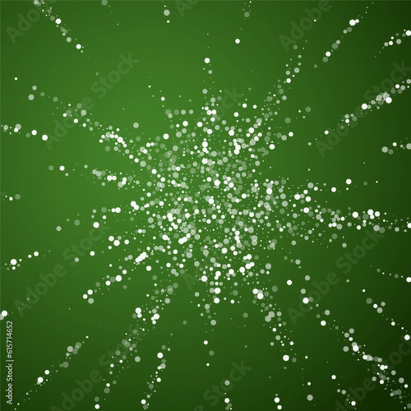 Fototapeta Snowfall overlay christmas background. Subtle