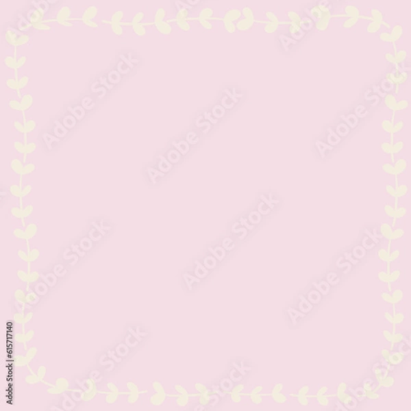 Obraz pink frame with hearts