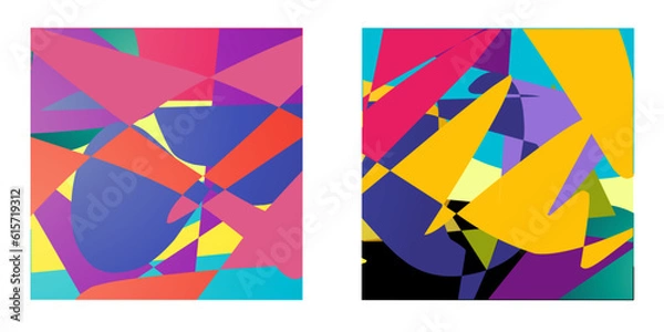 Fototapeta abstract background of colorful curvy liquid shapes