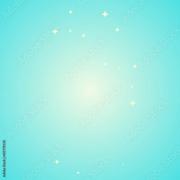 Obraz light blue background with shining stars