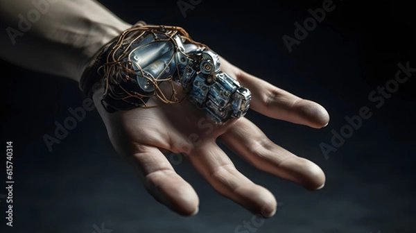 Fototapeta The Advancements of Technology in Prosthetics. Generative AI