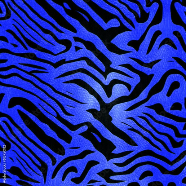 Obraz Tiger pattern background texture tiger black blue stripe pattern bengal tiger