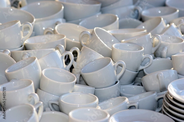 Fototapeta dużo kubków