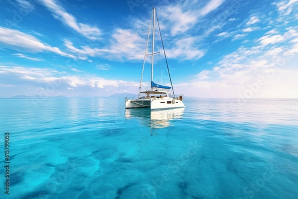 Obraz boat on the sea