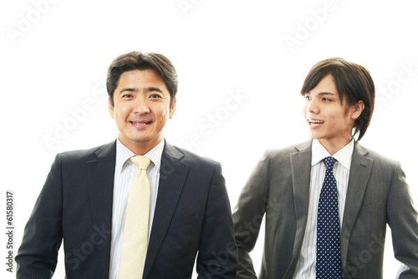 Fototapeta 笑顔のビジネスマン