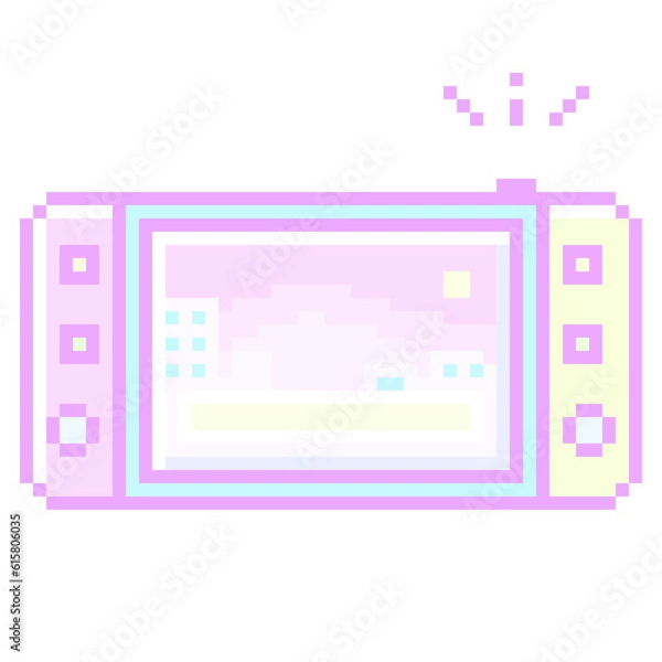 Fototapeta ピクセルアートなゲーム機アイコン♪PNG