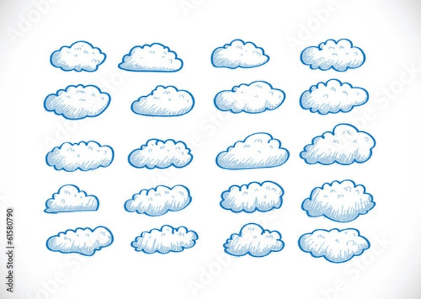 Obraz design of clouds Vector illustration