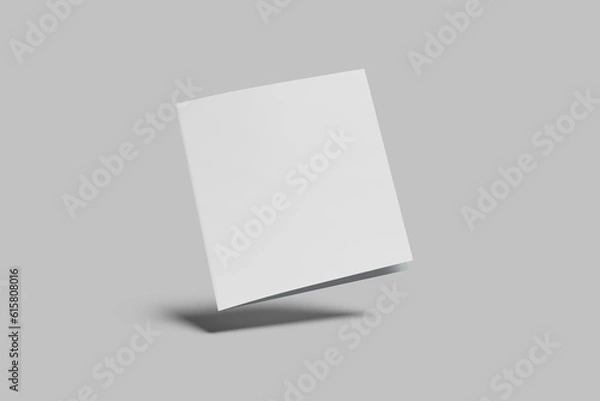 Obraz Square bifold brochure mockup